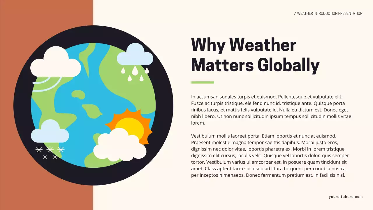 Black and Teal Modern Weather Presentation