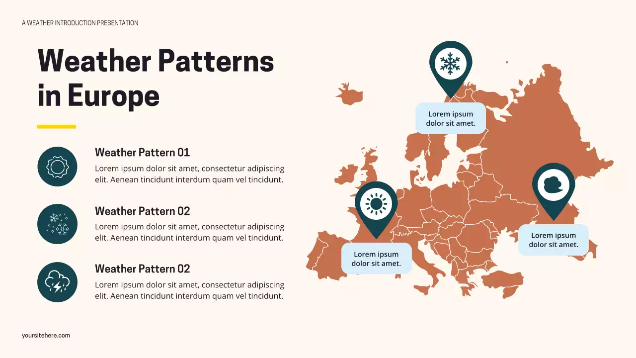Black and Teal Modern Weather Presentation