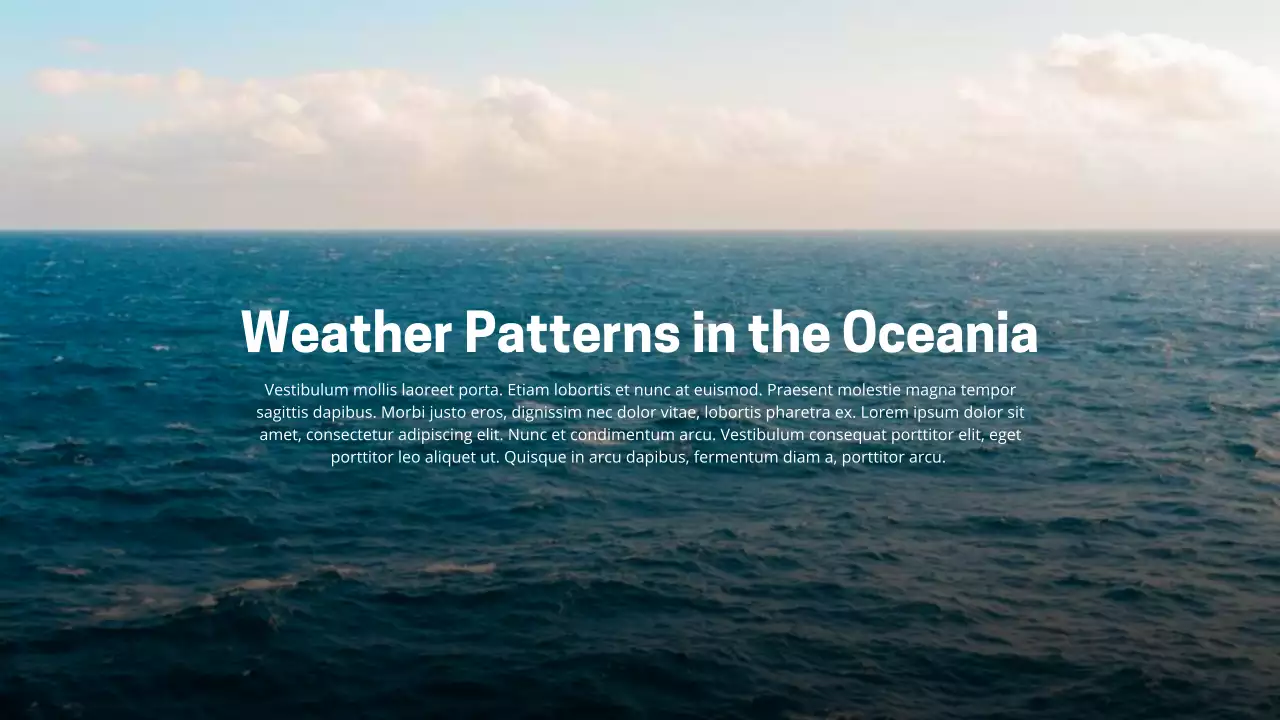 Black and Teal Modern Weather Presentation