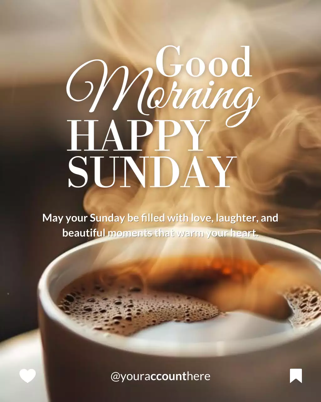 Happy Sunday Morning Greetings Instagram Post