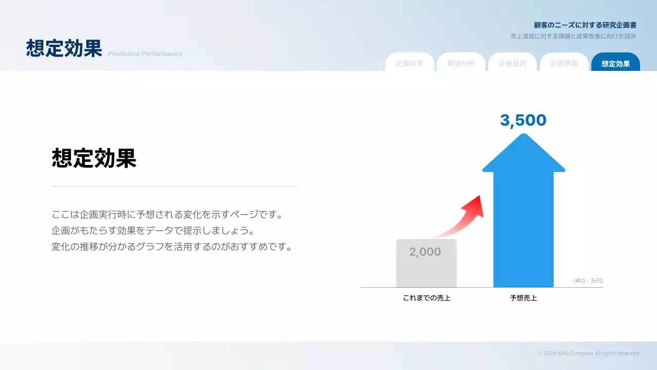 青 シンプル ビジネス 企画書