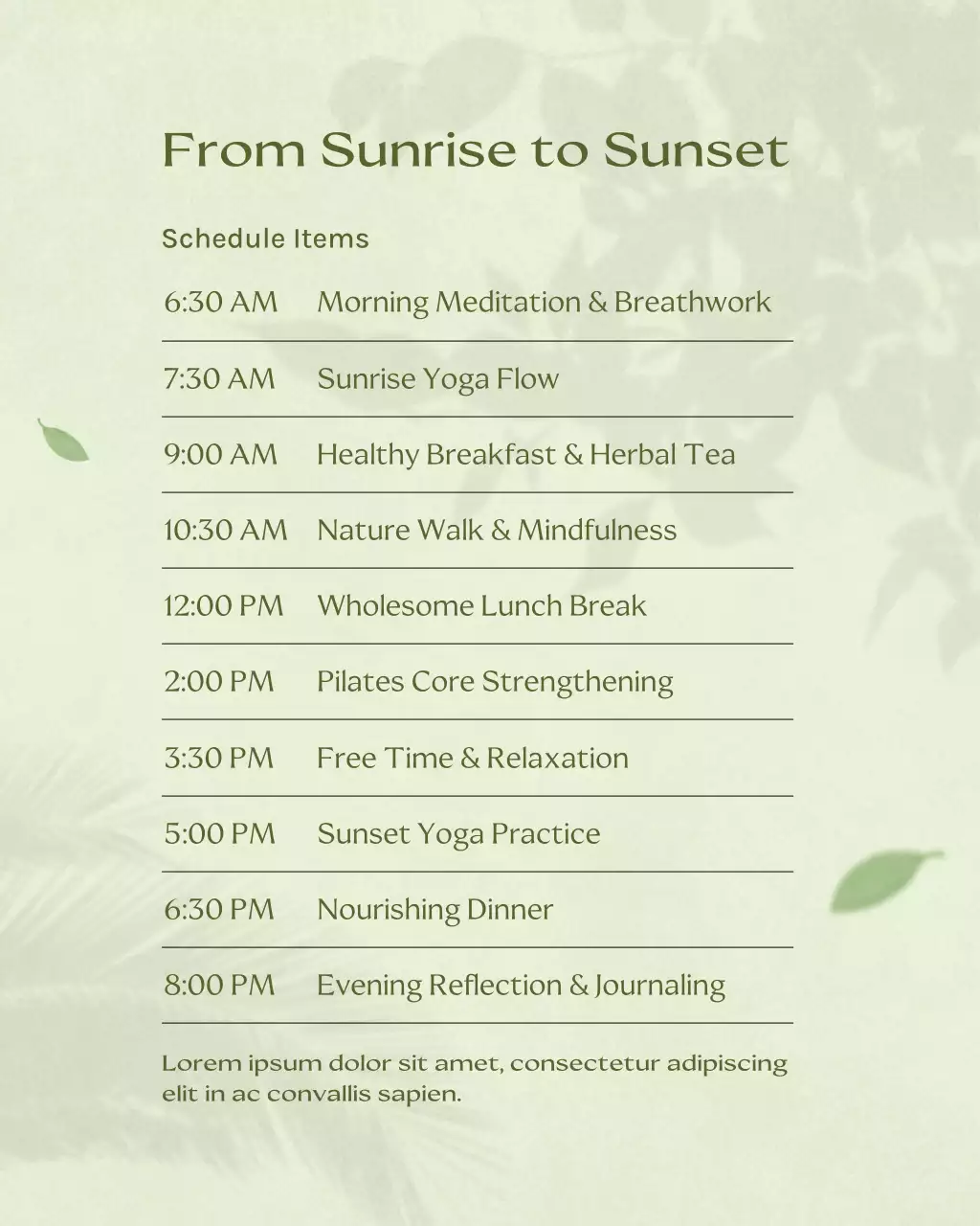 Green Minimal Wellness Planner Instagram Post