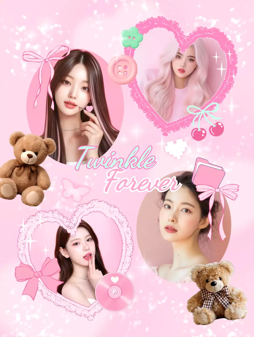 ピンク キュート ファッション ポスター かわいい