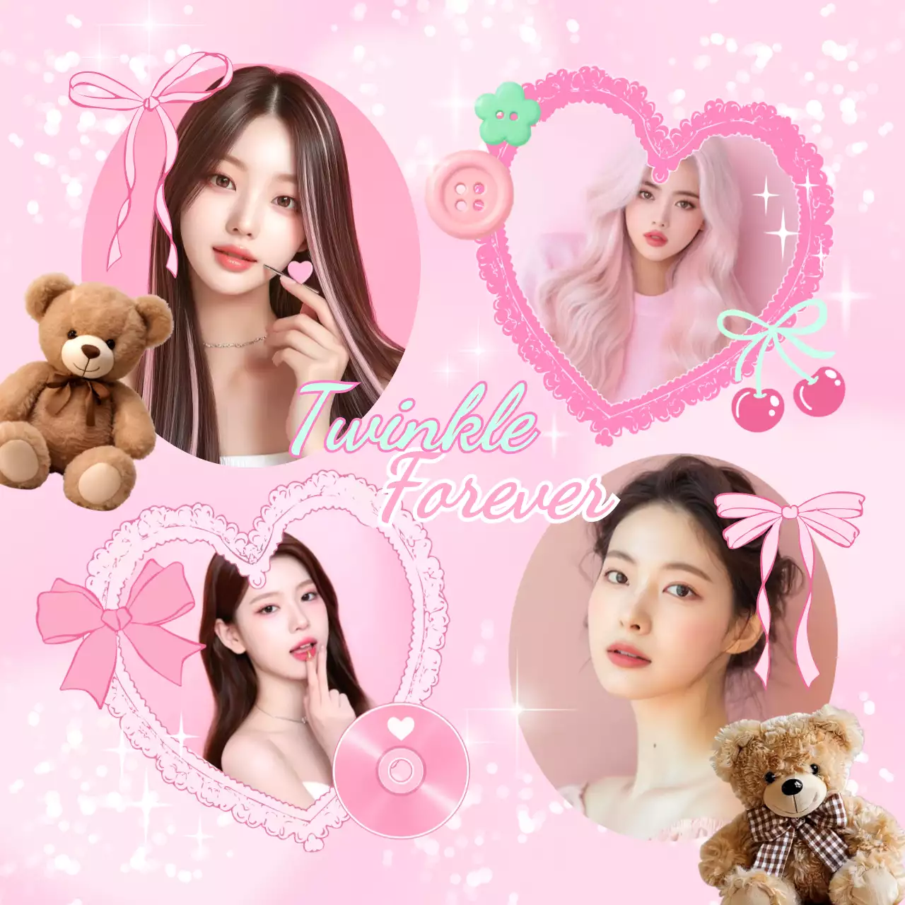 ピンク キュート ファッション ポスター かわいい