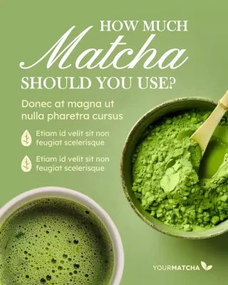 Green Matcha Mood Culture Introduction Instagram Post