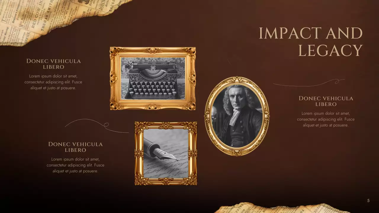 Brown Vintage Historical Literature Lecture Presentation