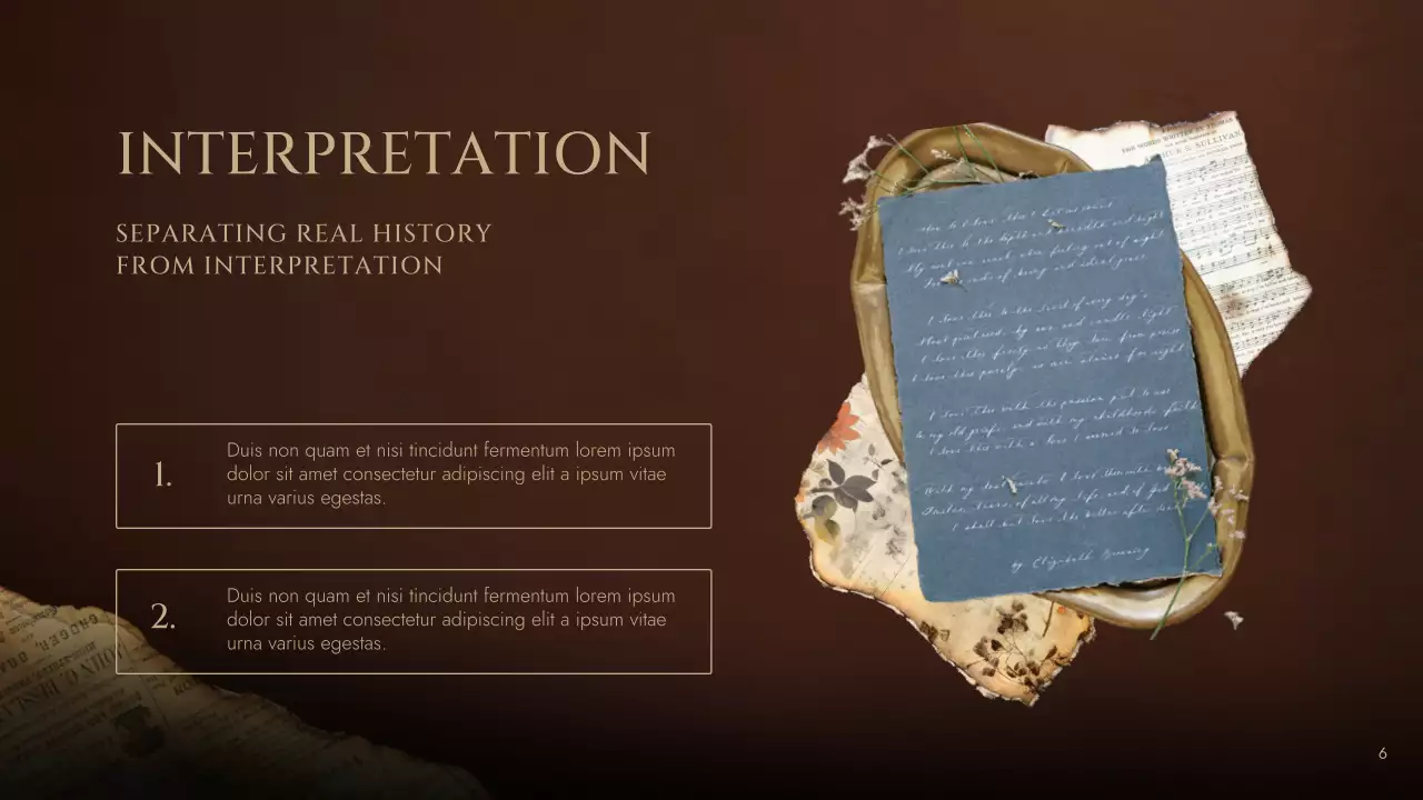 Brown Vintage Historical Literature Lecture Presentation