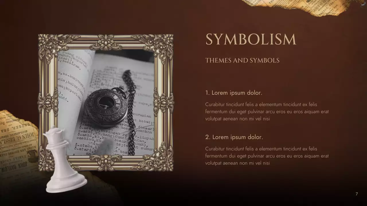 Brown Vintage Historical Literature Lecture Presentation