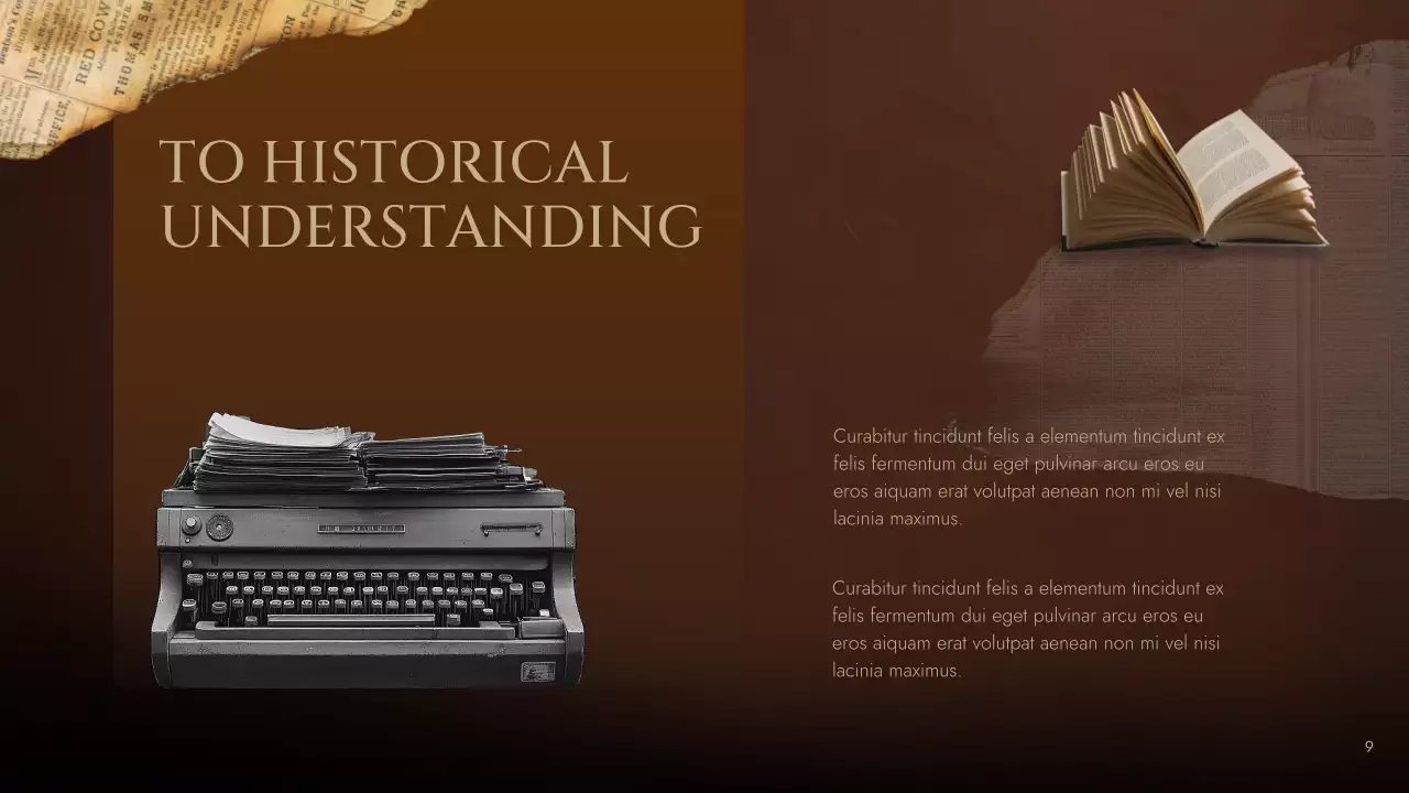 Brown Vintage Historical Literature Lecture Presentation