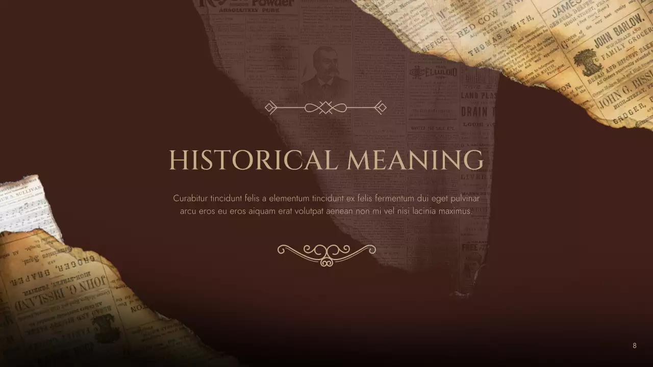 Brown Vintage Historical Literature Lecture Presentation