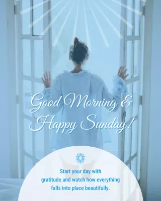 Beige Aesthetic Good Morning Instagram Post