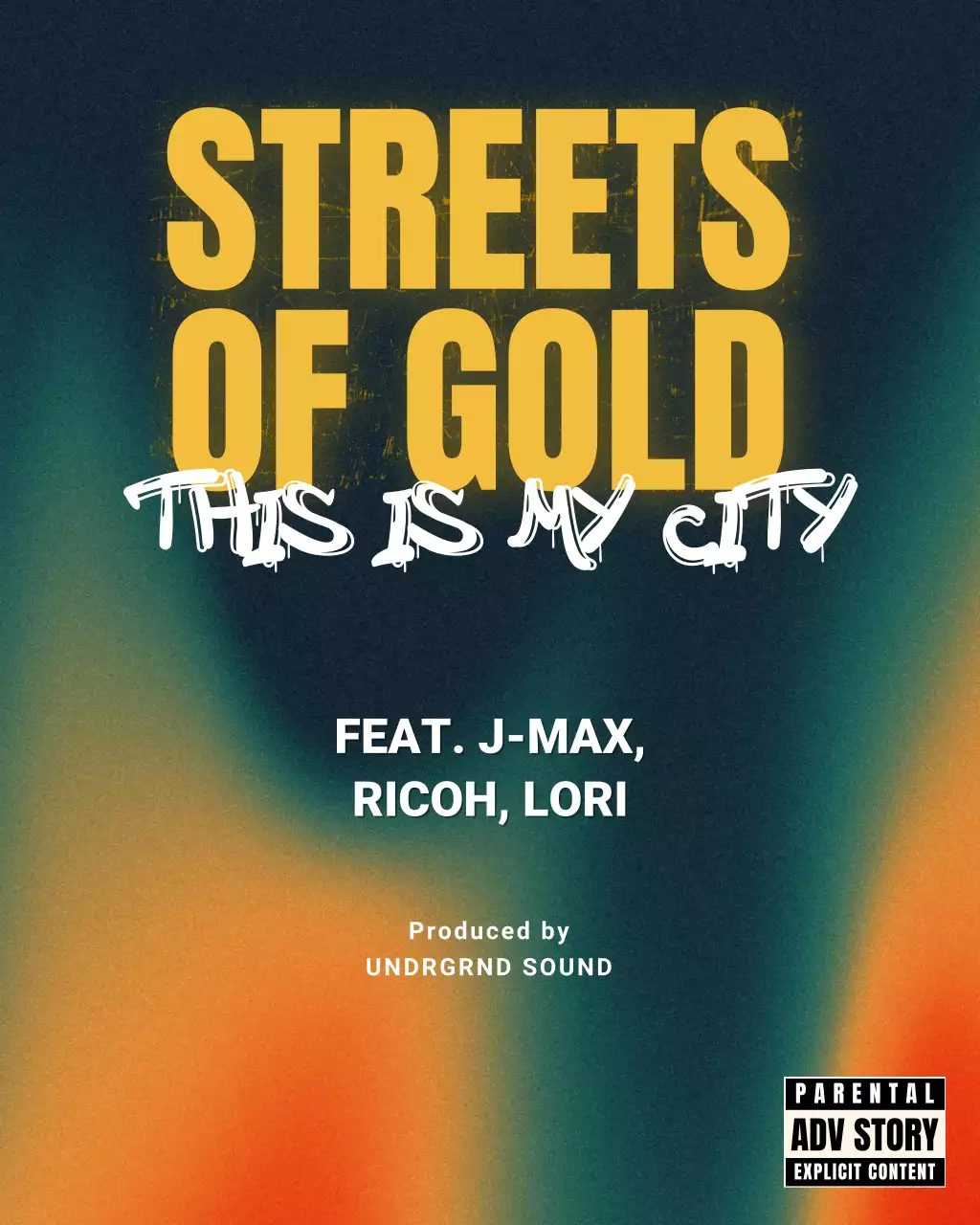 Gold Urban Music Promotion Instagram Post