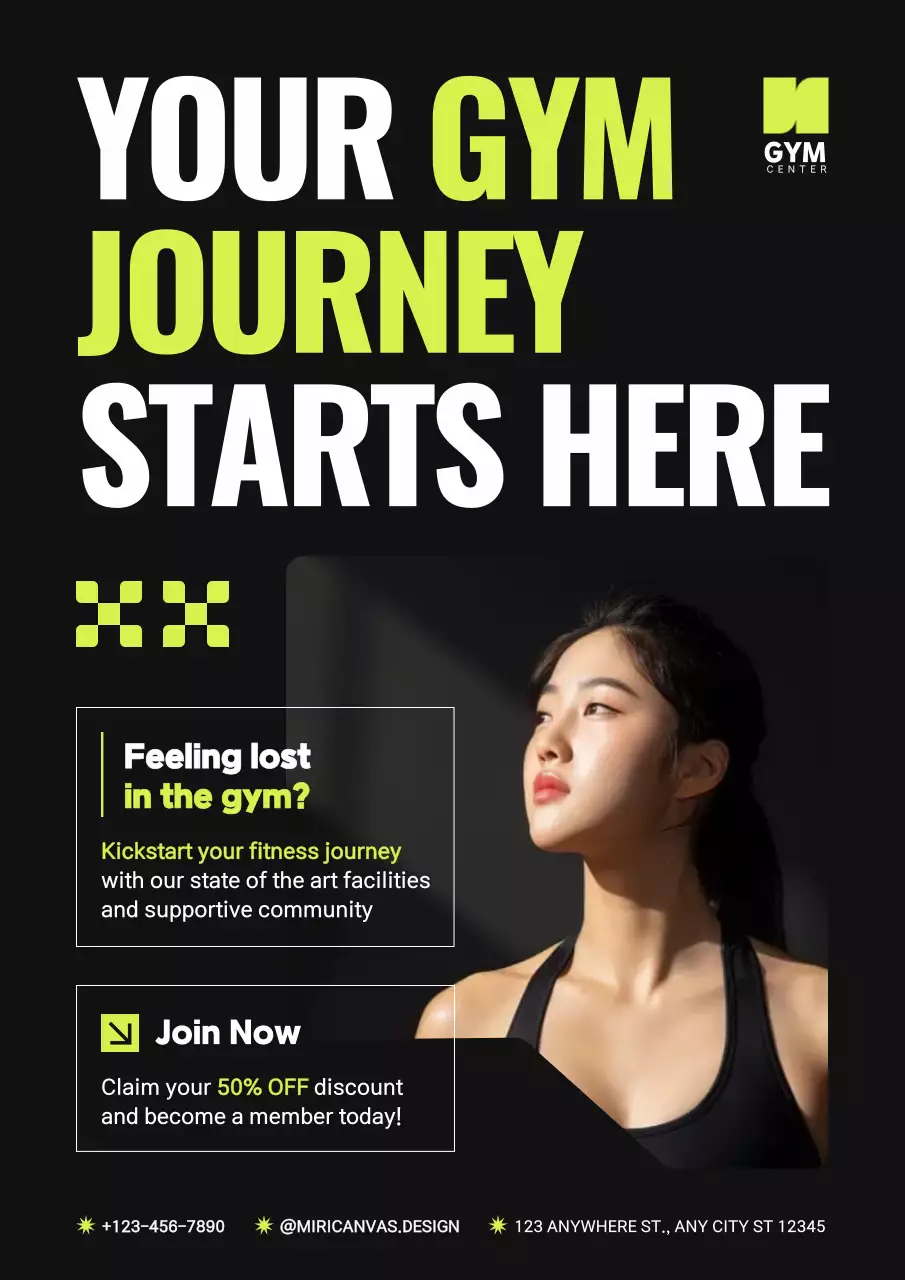 블랙앤그린 모던 피트니스 & 짐 프로모션