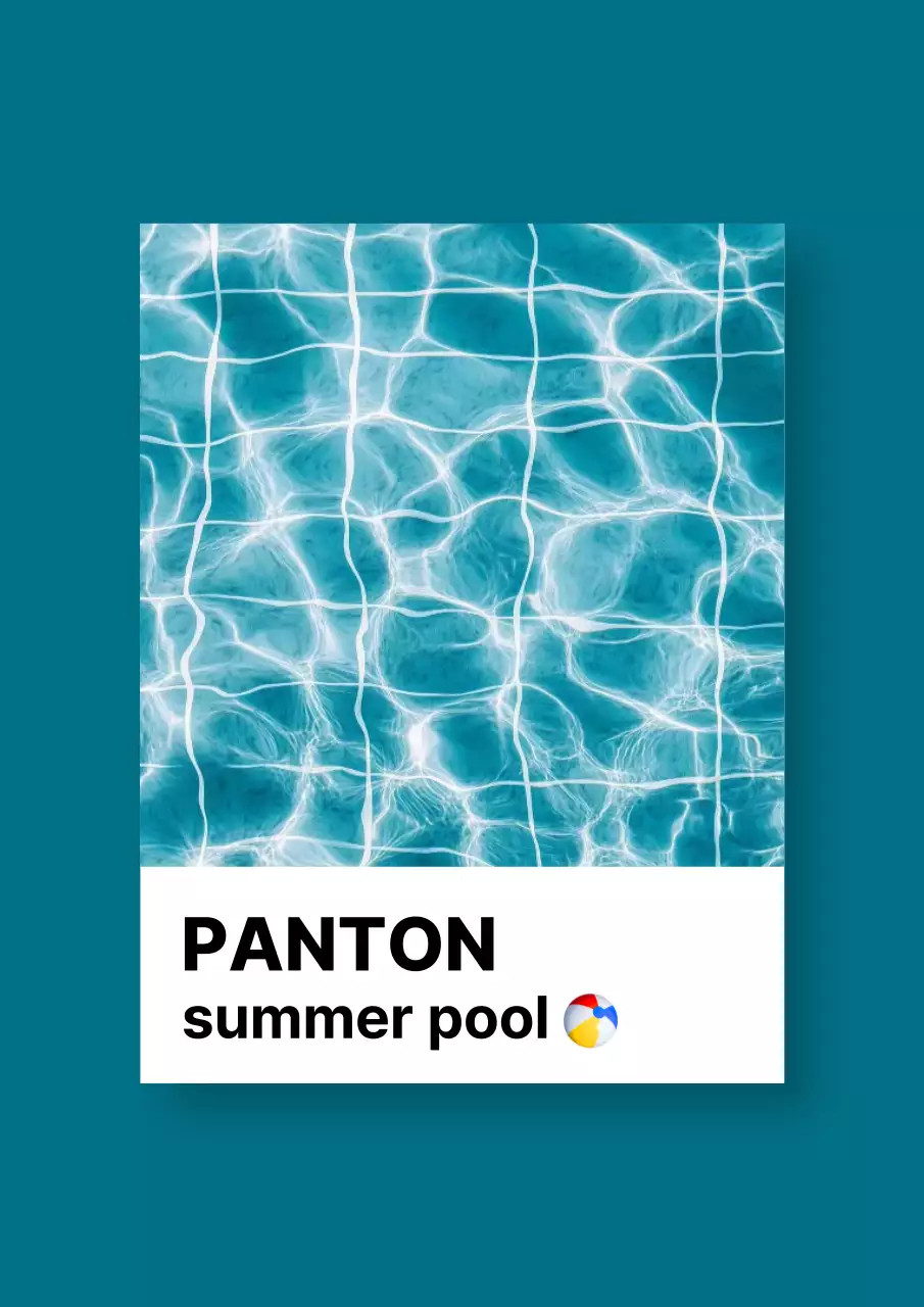 하늘색 모던 디자인 광고