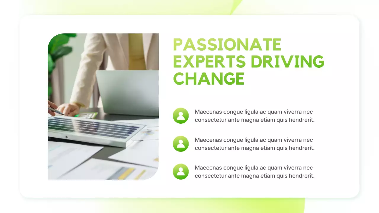 Green Modern Sustainability Announcement Presentation