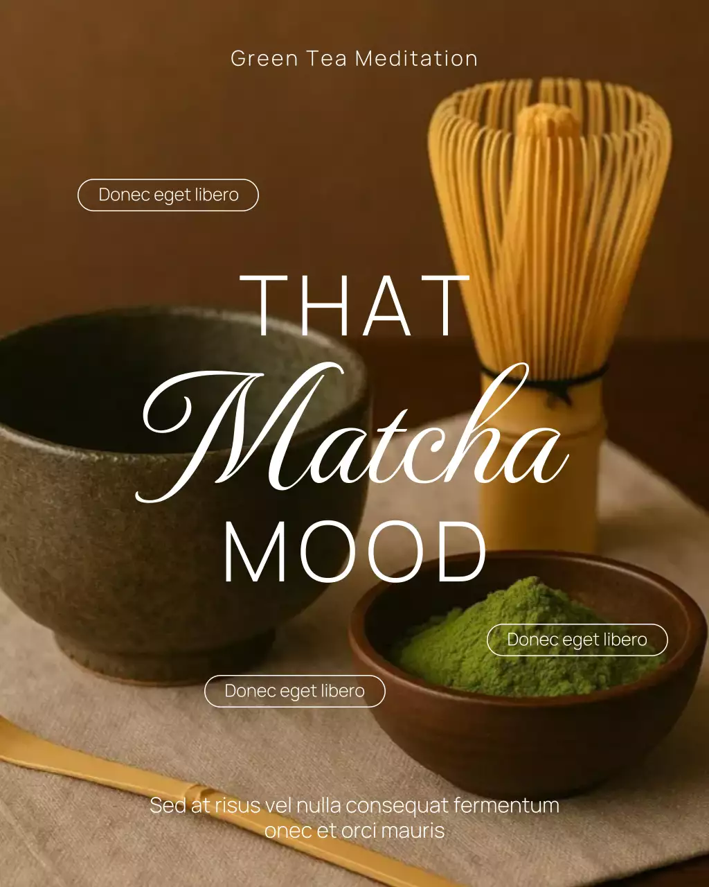 Brown Traditional Matcha Promotion Instagram Post