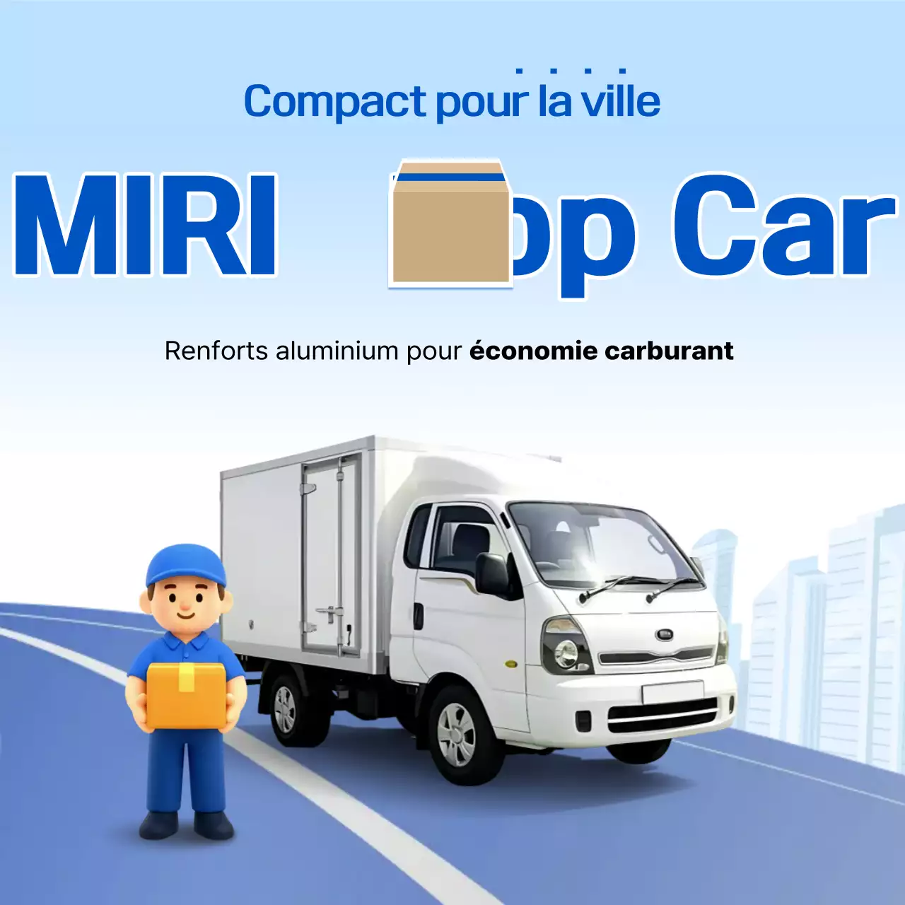 Publicité Sky Blue Modern Logistics