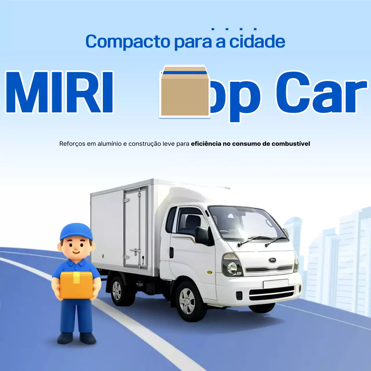 Anúncio de Logística Moderna Azul-Céu
