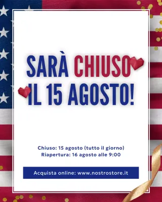 Avviso di festa classico rosso - Post su Instagram