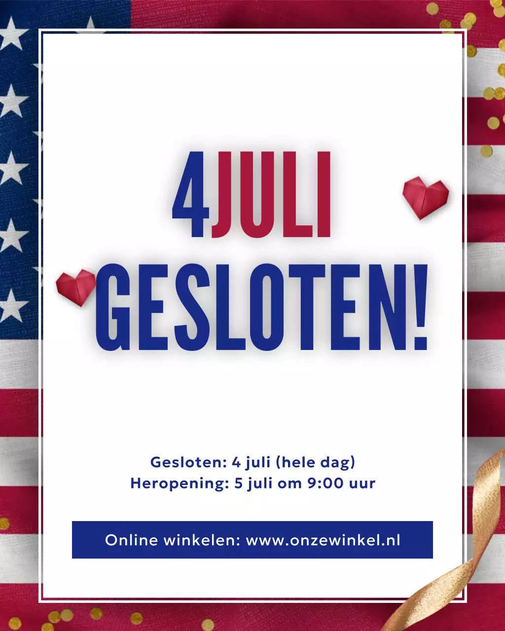 Rode klassieke vakantiebericht Instagram-bericht