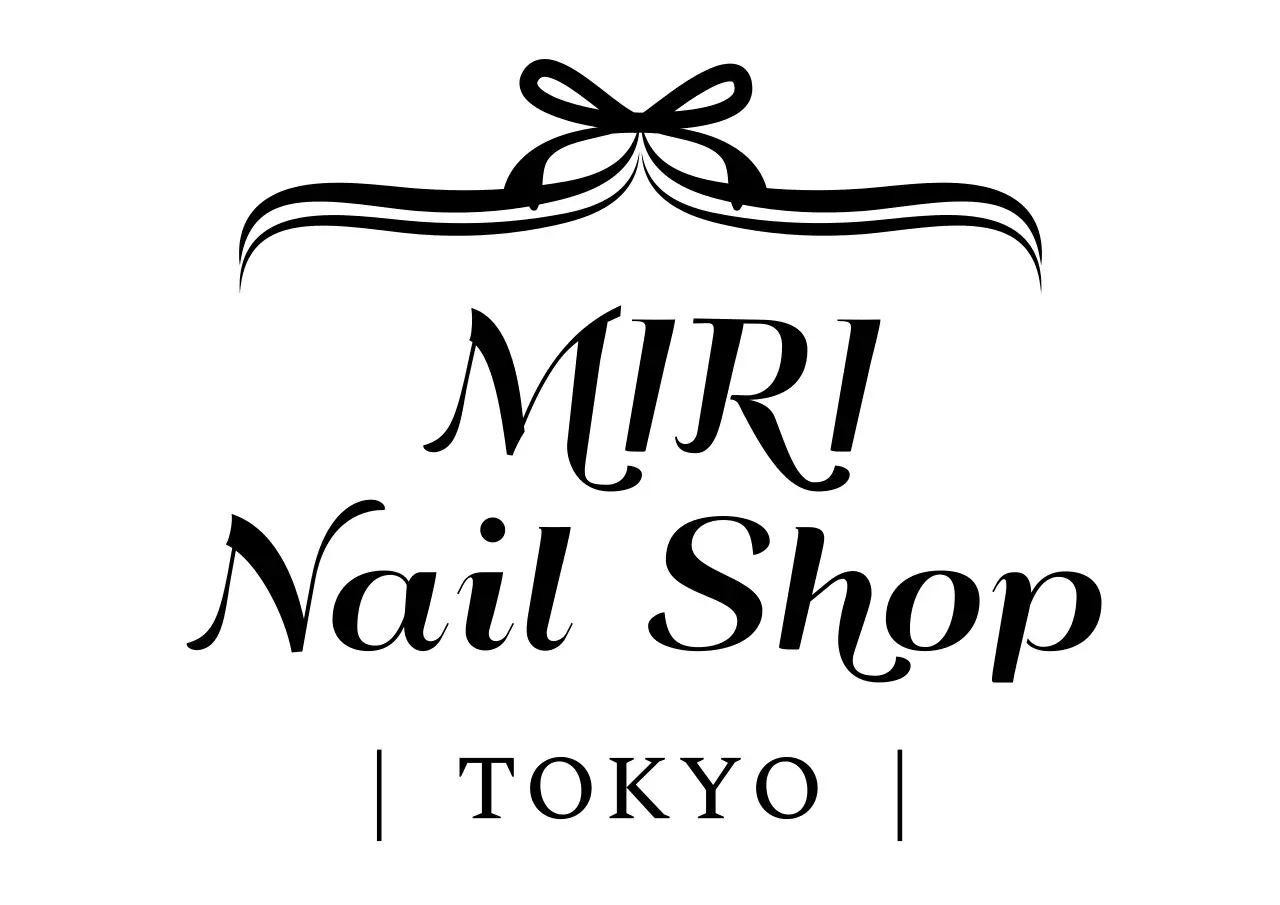 白黒 シンプル ネイルサロン ロゴ サロンロゴ