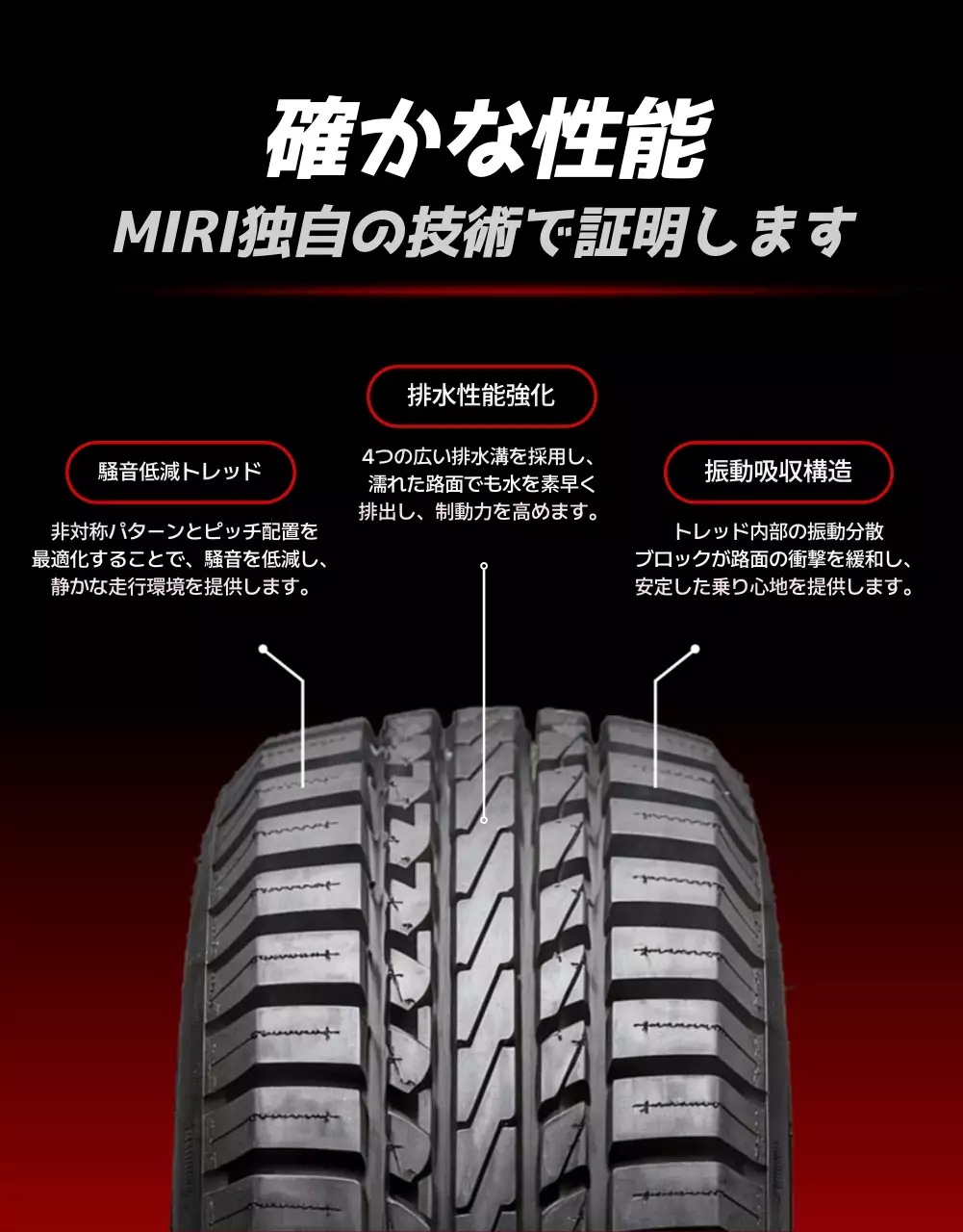 黒 モダン タイヤ ポスター