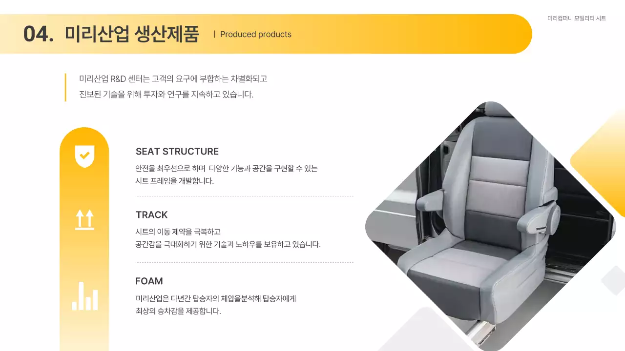 노랑의 심플한 자동차 업종 제안서