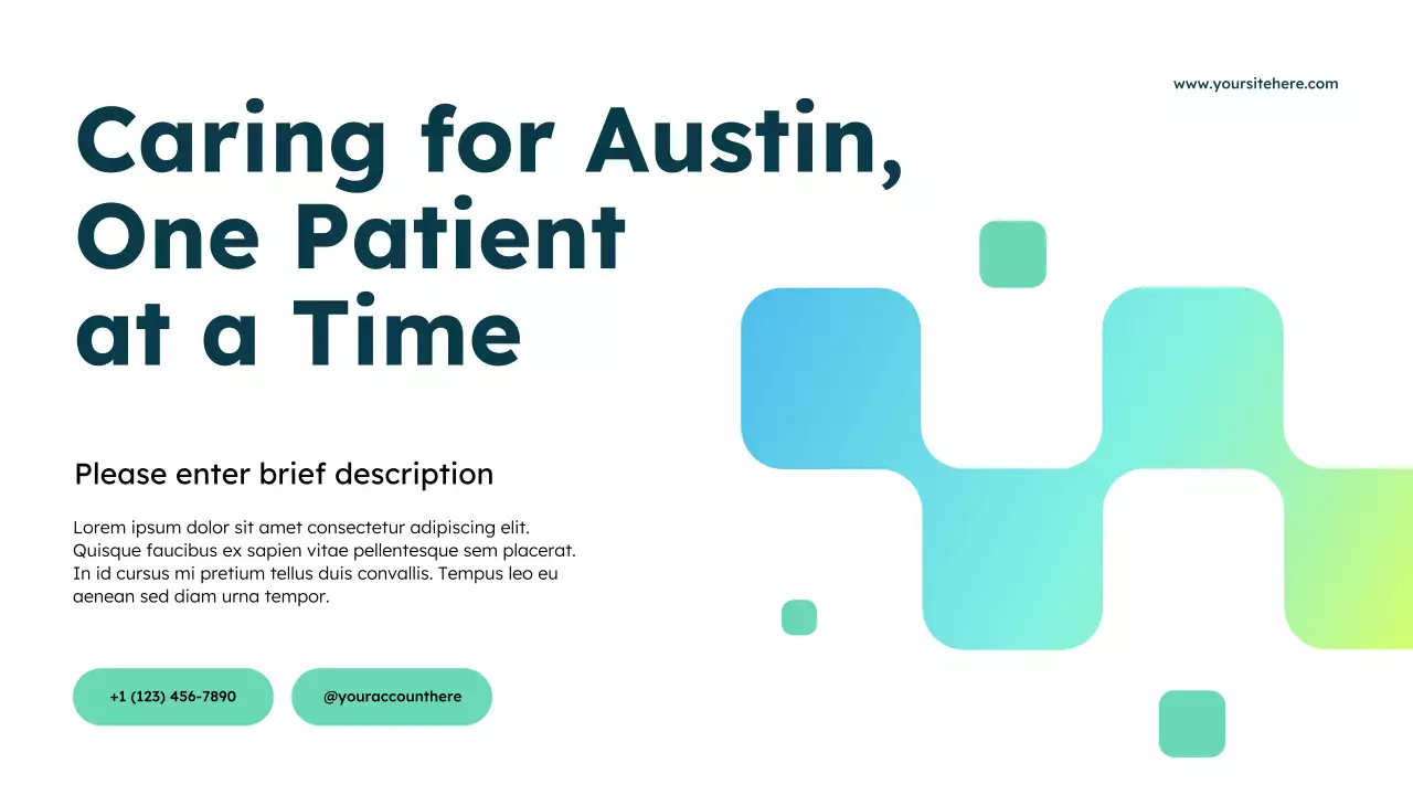 Blue Modern Healthcare Services Advertisement Presentation