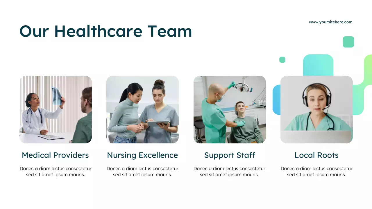 Blue Modern Healthcare Services Advertisement Presentation