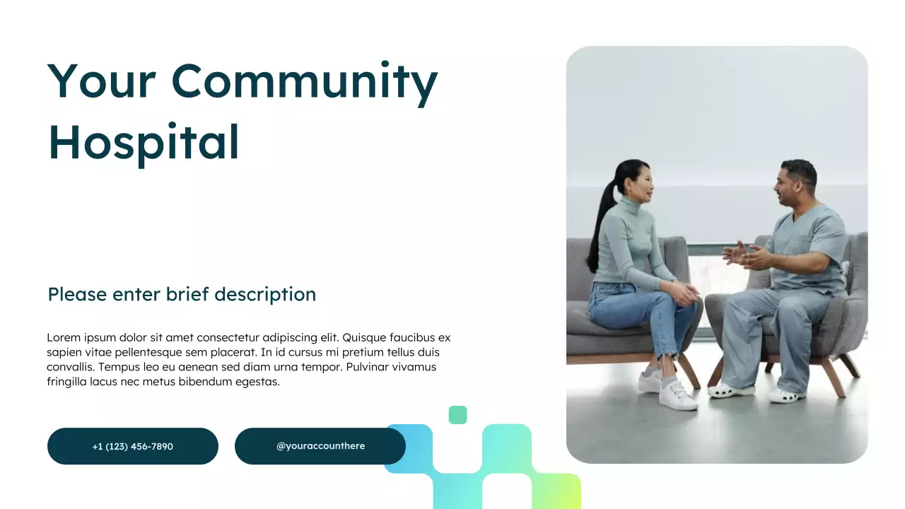 Blue Modern Healthcare Services Advertisement Presentation