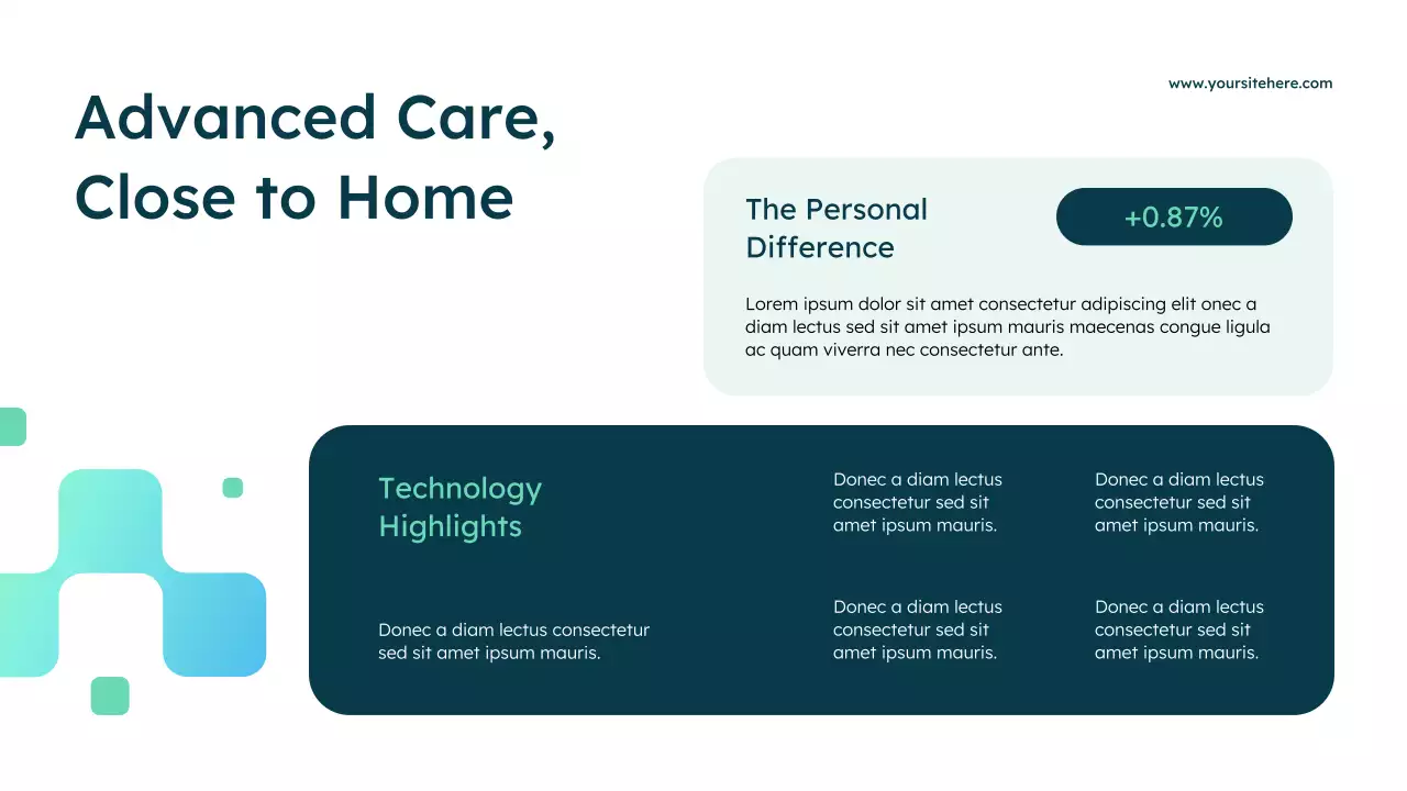 Blue Modern Healthcare Services Advertisement Presentation