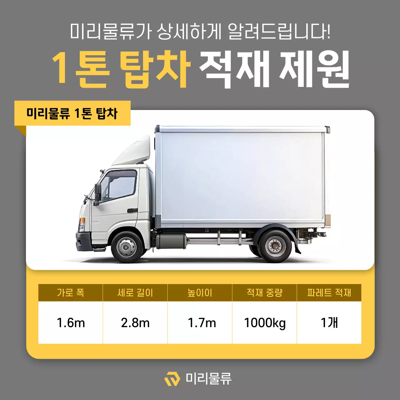 회색 기본 자동차 물류 광고