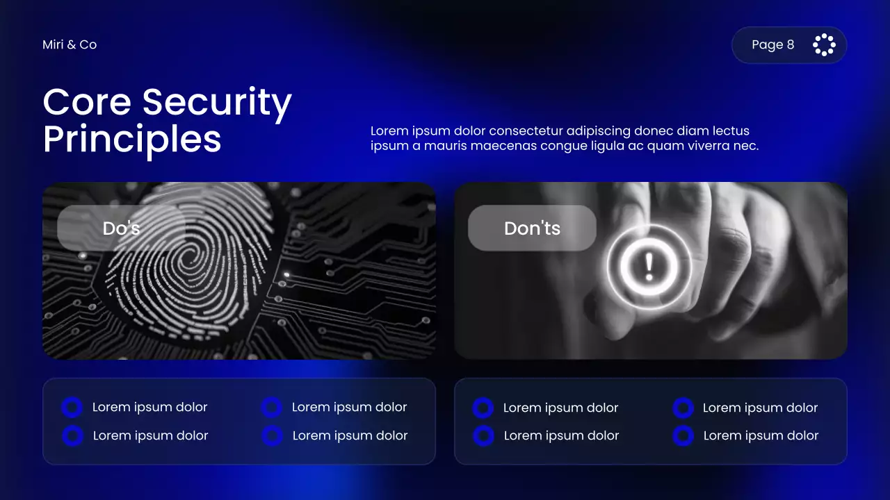 Blue Modern Cybersecurity Course