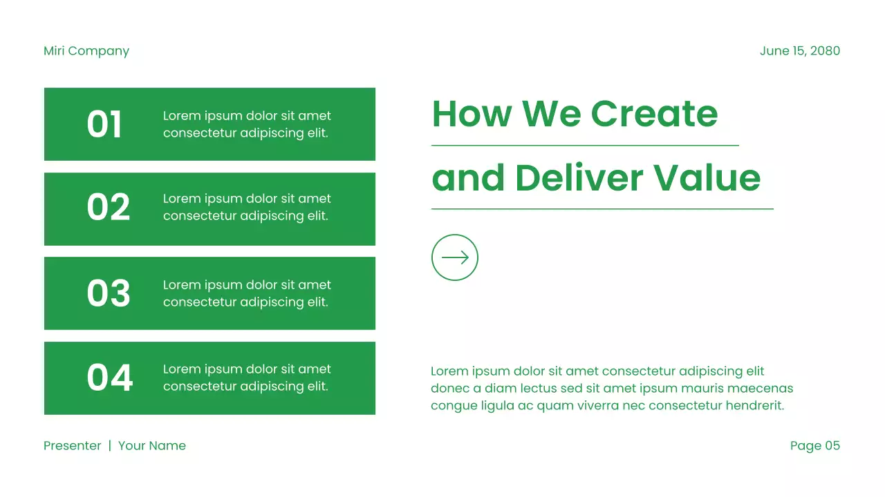 Green Modern Sustainability Presentation