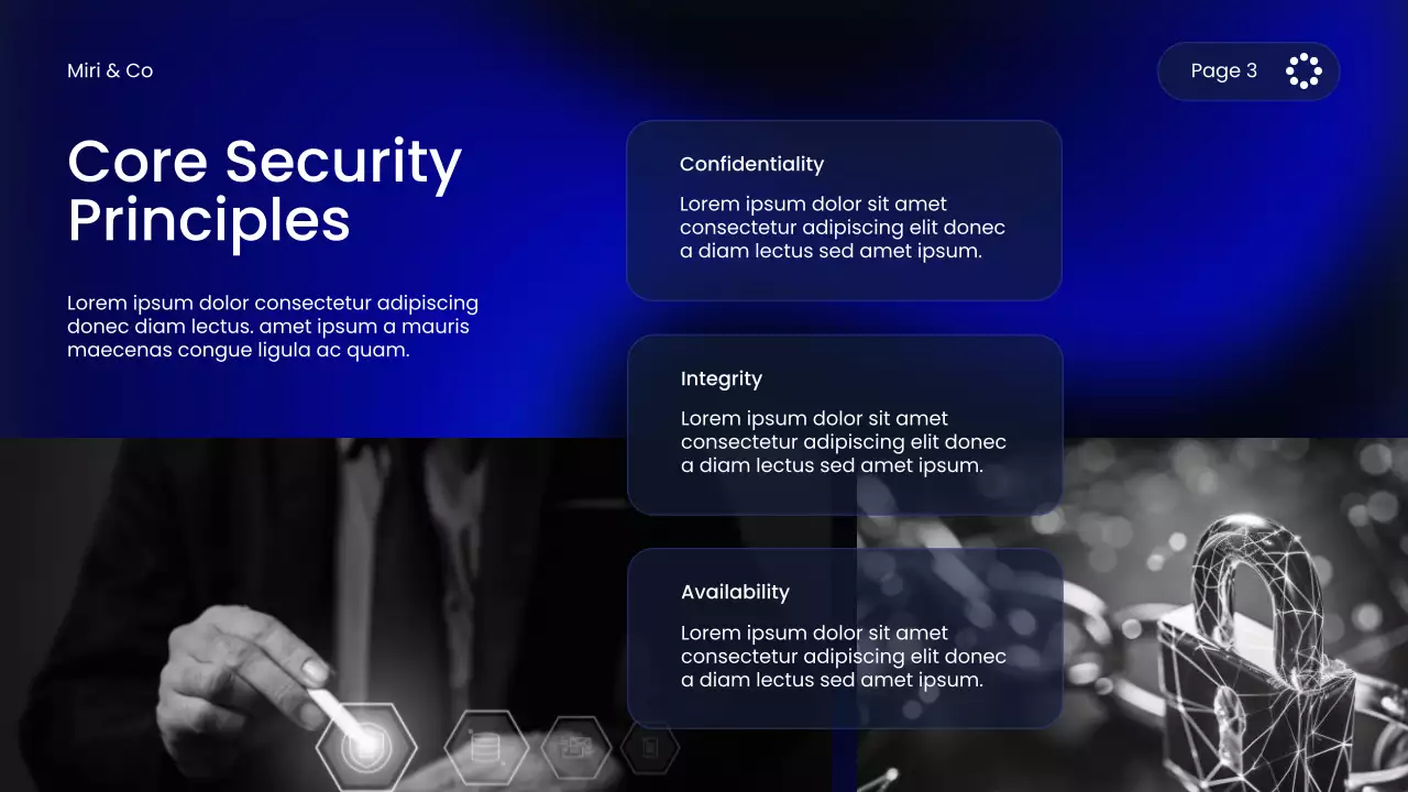 Blue Modern Cybersecurity Course