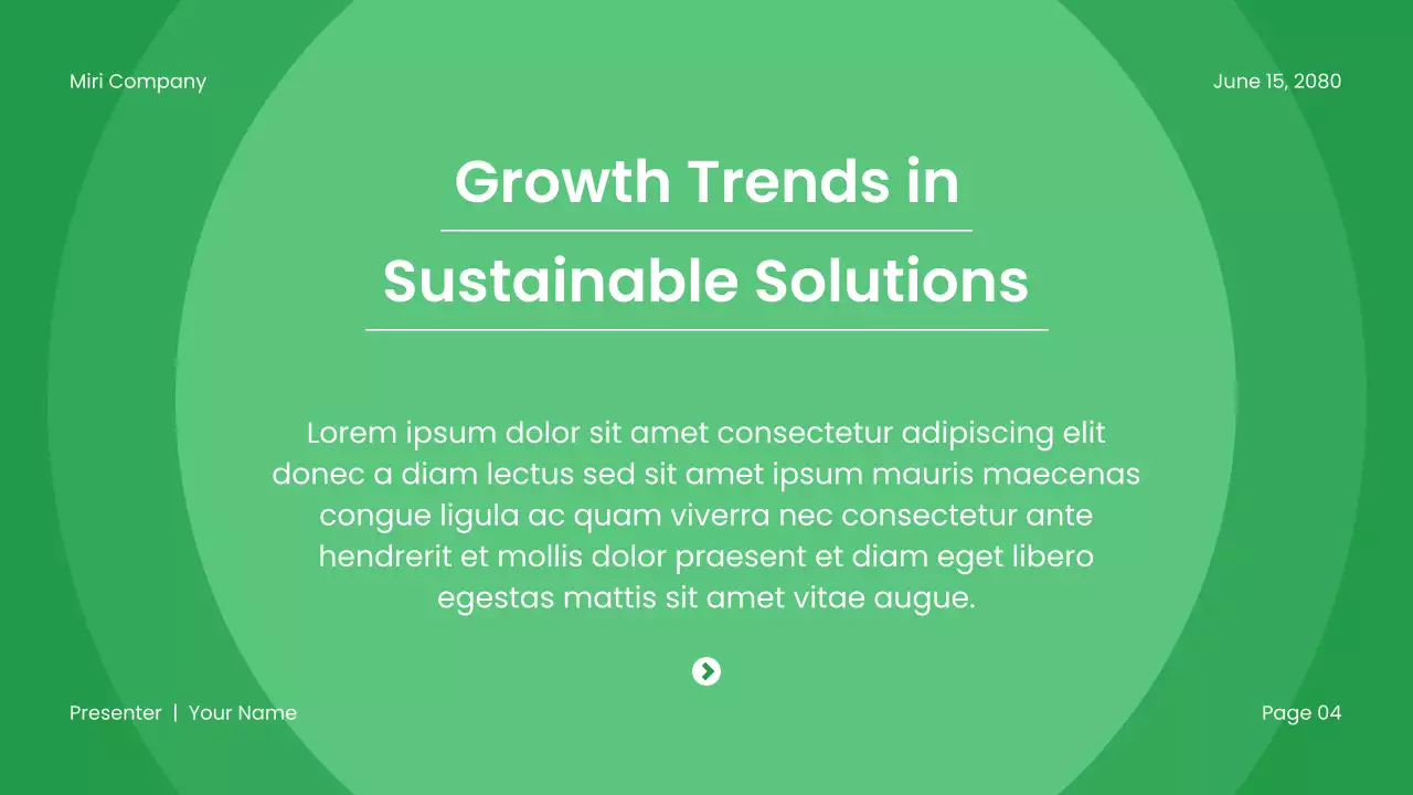 Green Modern Sustainability Presentation