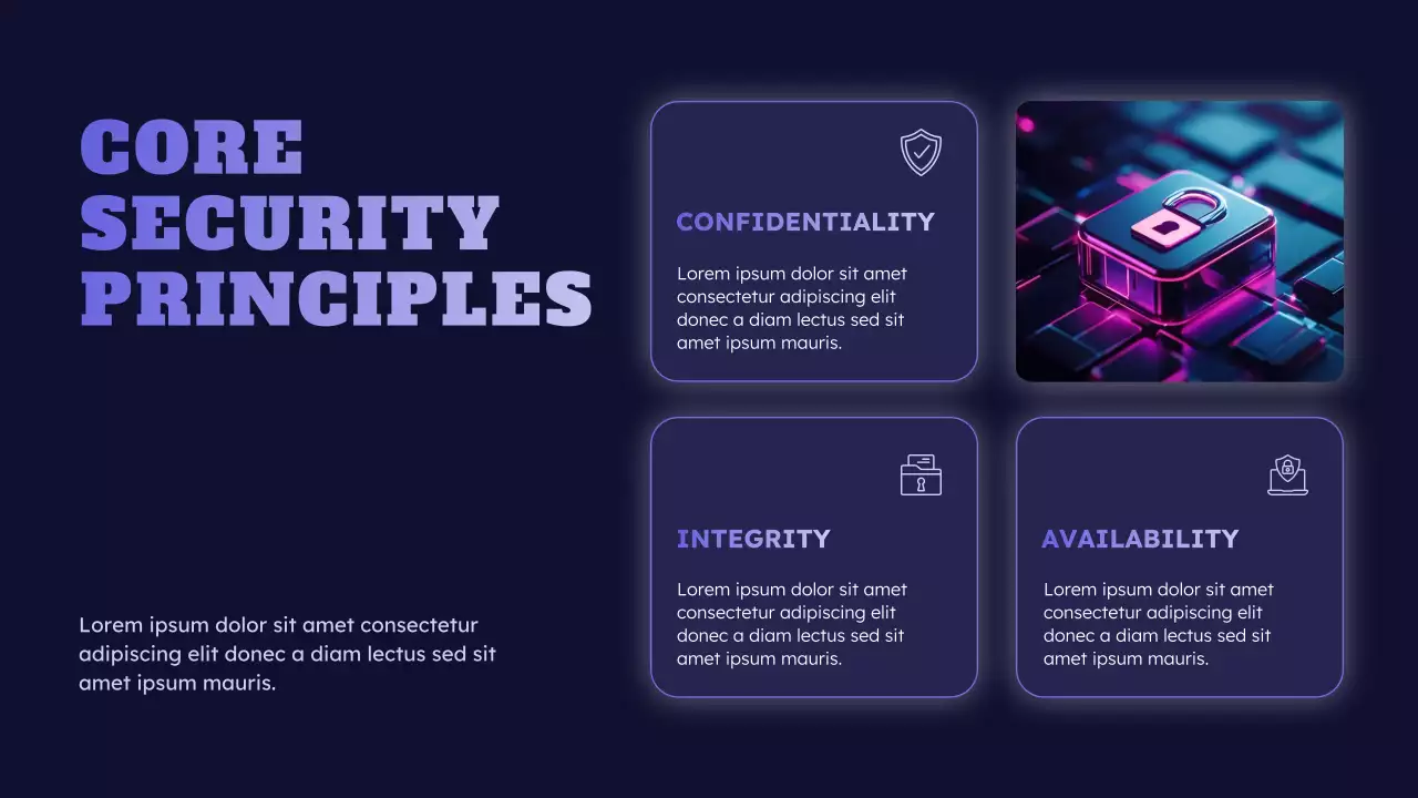 Blue Futuristic Cyber Safety Lecture Presentation