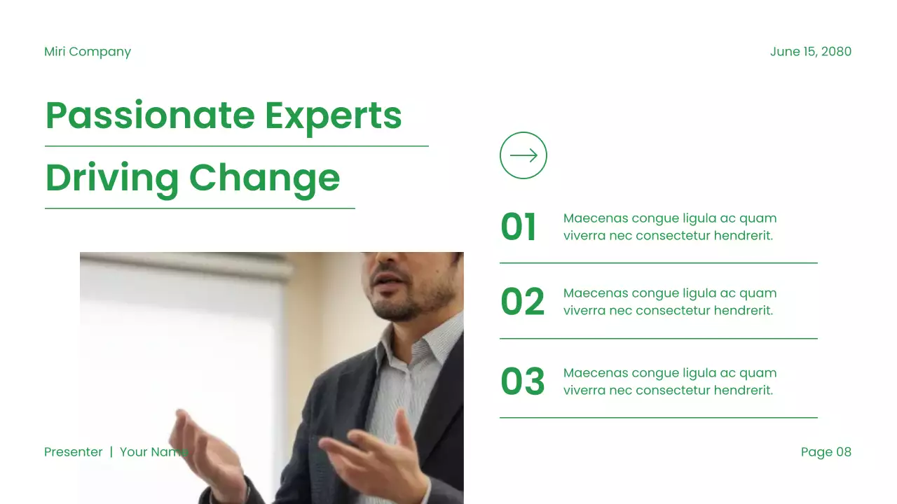 Green Modern Sustainability Presentation