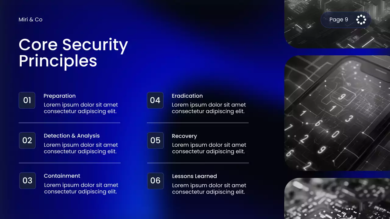 Blue Modern Cybersecurity Course