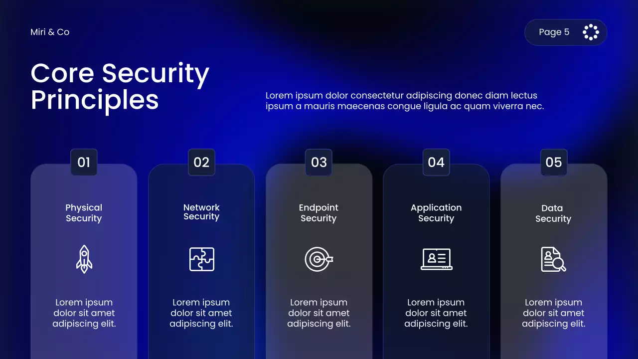 Blue Modern Cybersecurity Course