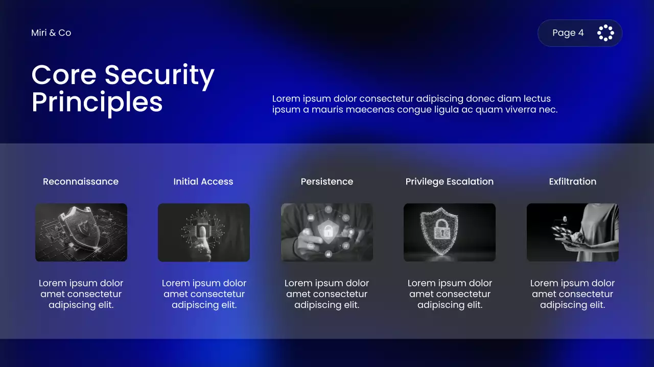 Blue Modern Cybersecurity Course