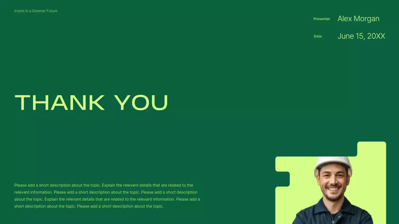 Green Modern Renewable Investment Promotion Presentation