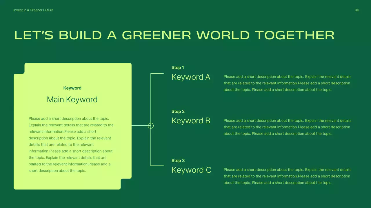 Green Modern Renewable Investment Promotion Presentation