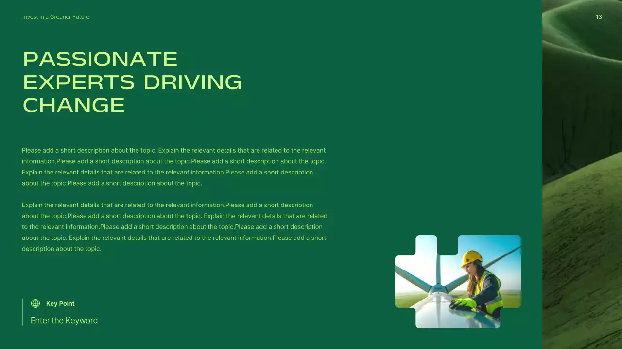 Green Modern Renewable Investment Promotion Presentation