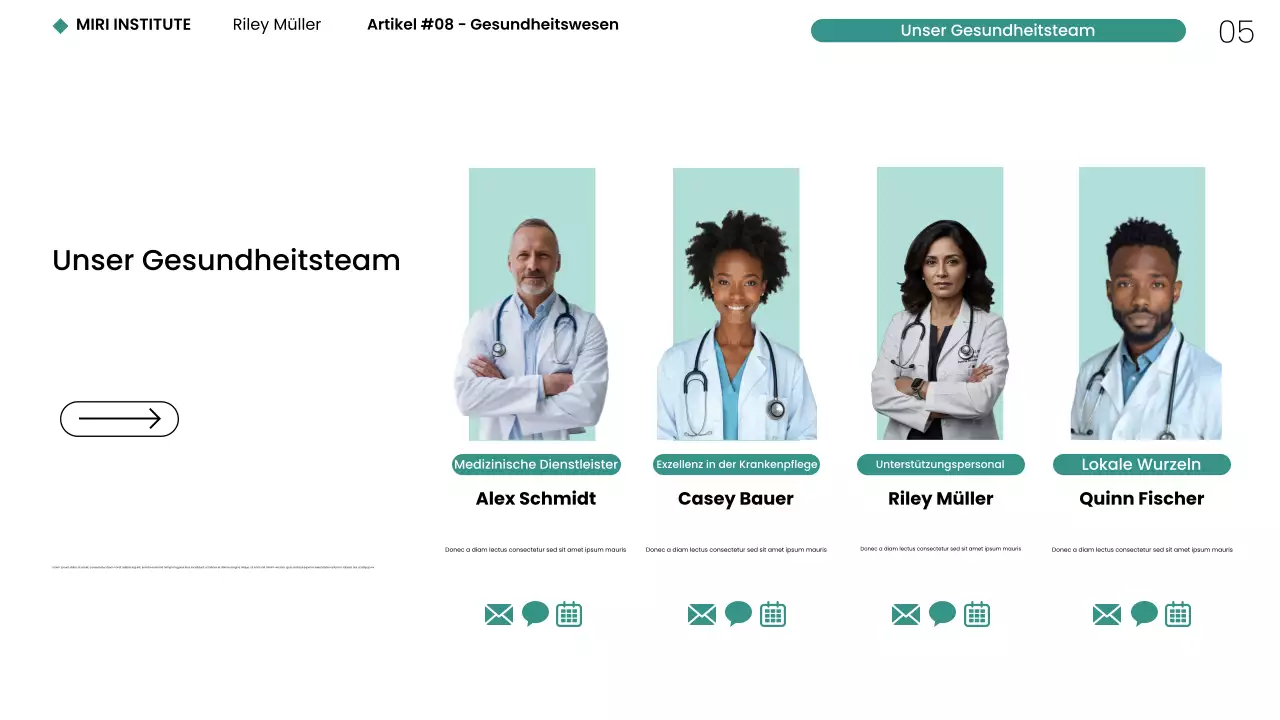 Moderne minimalistische Gesundheitswesen NYC Webpräsentation
