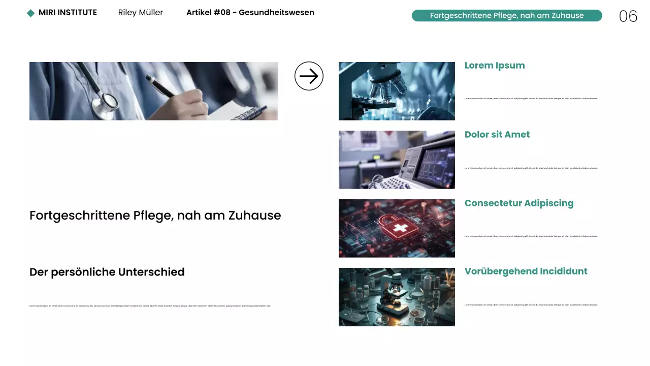 Moderne minimalistische Gesundheitswesen NYC Webpräsentation