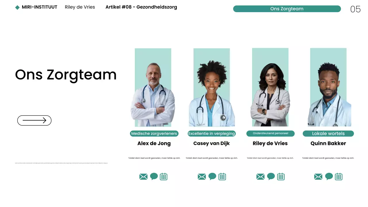 Moderne minimalistische gezondheidszorg NYC webpresentatie