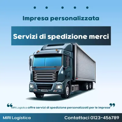 Pubblicità di Sky Blue Modern Logistics