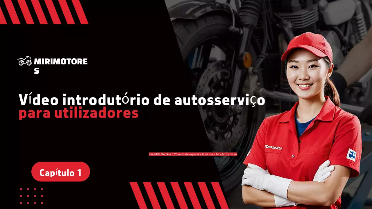 Capa do vídeo introdutório de automanutenção Clean Red and Black Rider