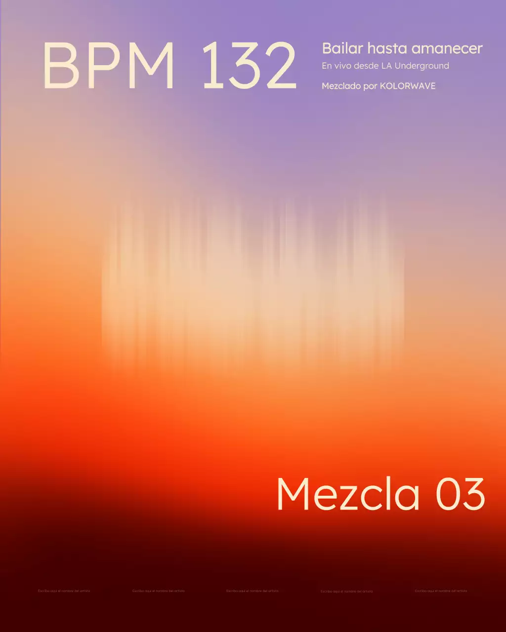 Portada del álbum de casas minimalistas con degradado vibrante